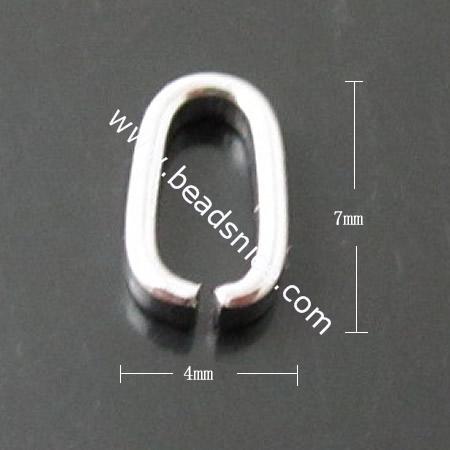 Stainless Steel Pendant Bail,4X7X1.5mm,