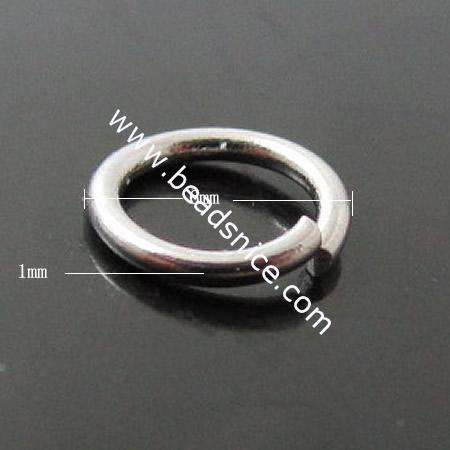 Stainless Steel Jump Ring,6x1mm,