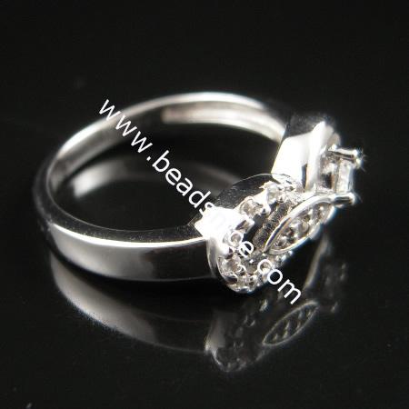 Sterling Silver  Finger Ring,17x15x8.8mm,