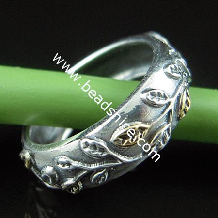Sterling Silver  Finger Ring,17.5mm,