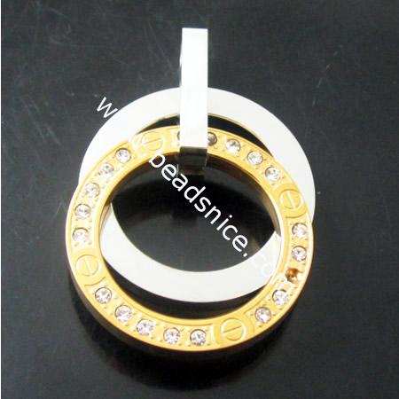 Stainless Steel Pendant Bail,18.5mm,19.5x7mm,Hole：9x4mm,