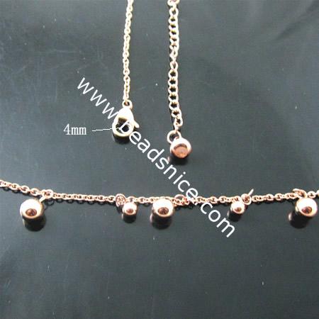 Stainless steel Necklace chain,5.5x3mm,3.5x3mm,38inch,
