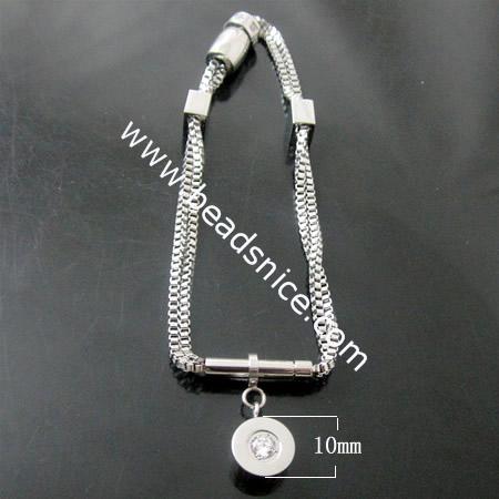 Stainless Steel Bracelets,10x2mm,7inch,