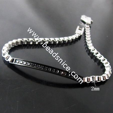 Stainless Steel Bracelets,2mm,7inch,
