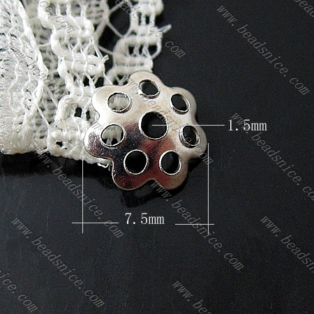 Other Iron Findings,7.5mm,Hole About:1.5mm,Nickel-Free,Lead-Safe,