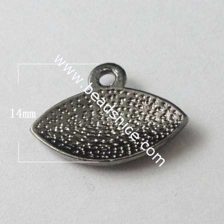 Rhinestone pendant, Evil Eye,14X20mm,Hole:2mm,Nickel-Free,Lead-Safe,