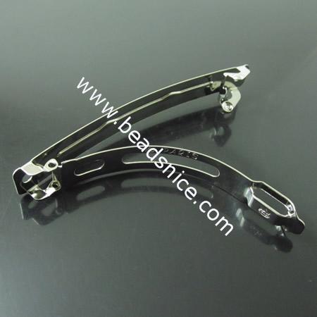 Iron Hair Barrette,83mm,Nickel-Free,Lead-Safe,South Korea　,
