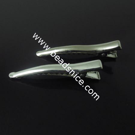 Iron Hair Barrette,44mm,Nickel-Free,Lead-Safe,