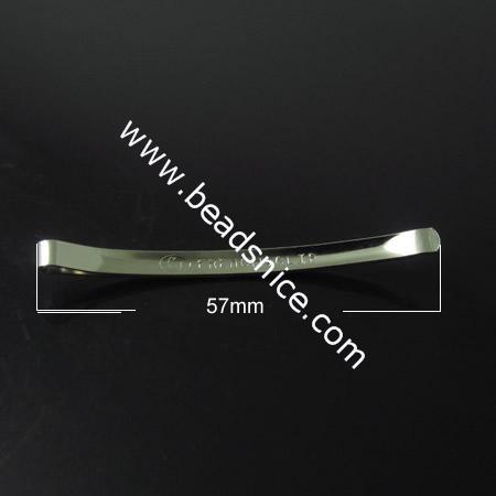 Iron Hair Barrette,57mm,Nickel-Free,Lead-Safe,