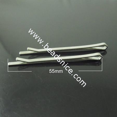 Iron Hair Barrette,55mm,Nickel-Free,Lead-Safe,