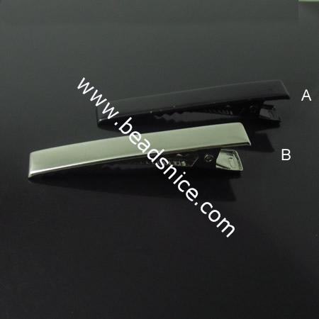 Iron Hair Barrette,60mm,Nickel-Free,Lead-Safe,