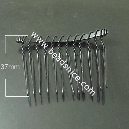 Iron Hair Barrette,48X37mm,Nickel-Free,Lead-Safe,