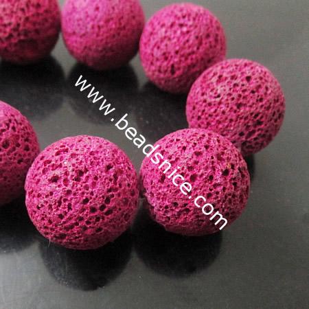 Lava Beads Natural,20mm,