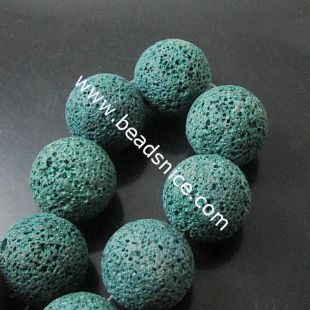 Lava Beads Natural,16mm,