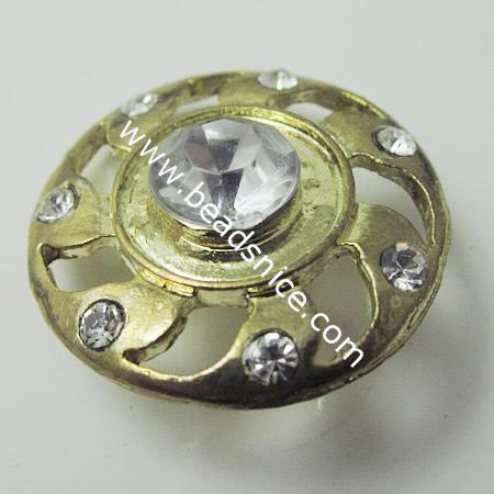 Rhinestone Button,23mm,