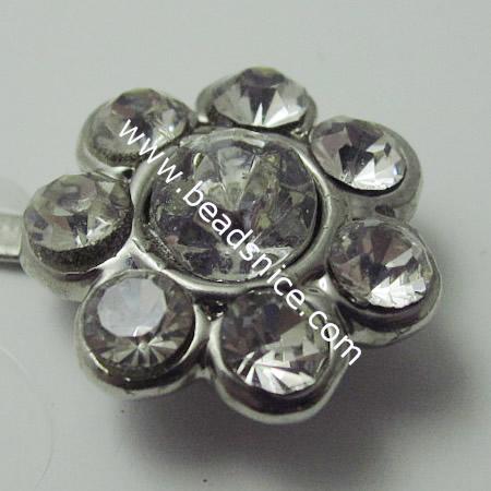 Rhinestone Button,14mm,