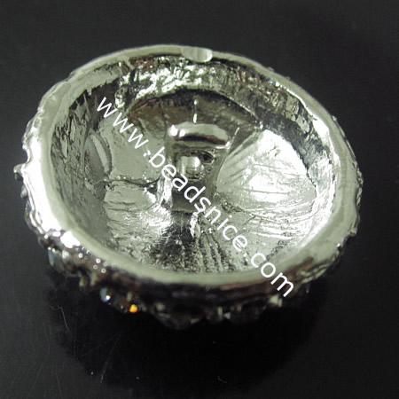 Rhinestone Button,23mm,
