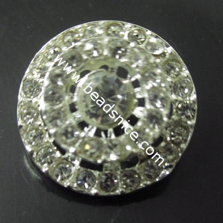 Rhinestone Button,18mm,