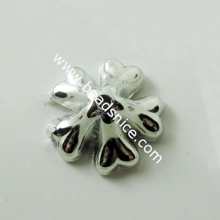 Acrylic Beads Cap,17mm，hole:2mm,Nickel-Free,Lead-Safe,
