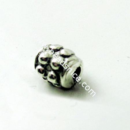 Acrylic Beads,4mm,hole:1mm,Nickel-Free,Lead-Safe,