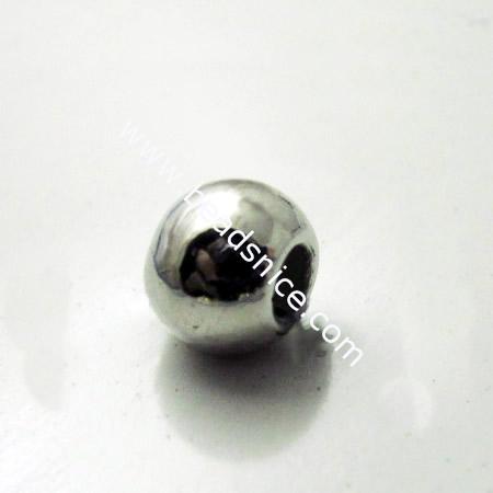 Acrylic Beads,5mm,hole:2mm,Nickel-Free,Lead-Safe,