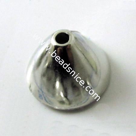 Acrylic Beads Cap,17mm,hole:2mm,Nickel-Free,Lead-Safe,
