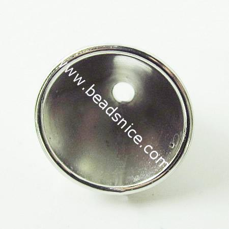 Acrylic Beads Cap,21mm,hole:2mm,Nickel-Free,Lead-Safe,