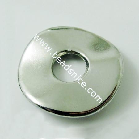 Acrylic Beads,14mm，inside diameter:7mm,Nickel-Free,Lead-Safe,