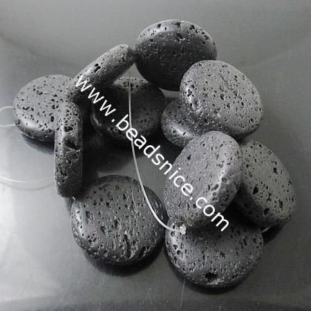 Lava Beads Natural,35mm,