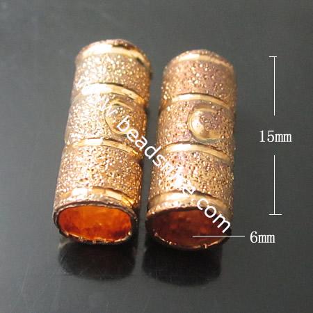 Brass Tube,15mm,hole:6mm,Nickel-Free,Lead-Safe,