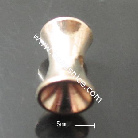 Brass Tube,8X5mm,hole:2mm,Nickel-Free,Lead-Safe,