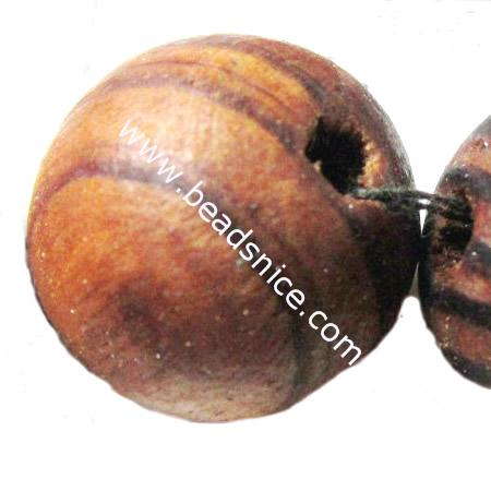 Natural wood spacer beads fashion wooden necklace hair accessories for women wholesale jewelry various sizes