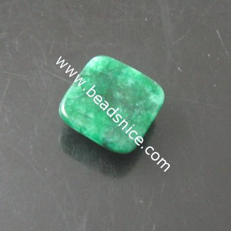Jade Multi-color Natural，9.5X9.5X4.5mm