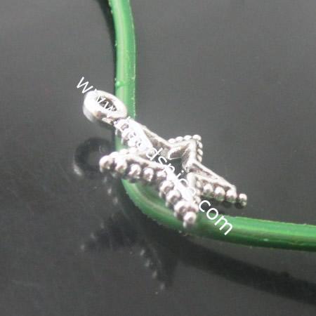 Brass star jewelry pendant plated diy lead-safe nickel-free