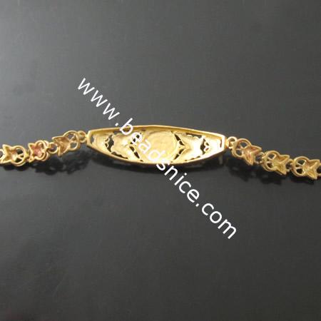 Brass bracelet,31x12x4mm,length:6.7 inch,nickel free,lead safe,