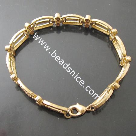Brass bracelet,13x9x1.8mm,length:7 inch,nickel free,lead safe,