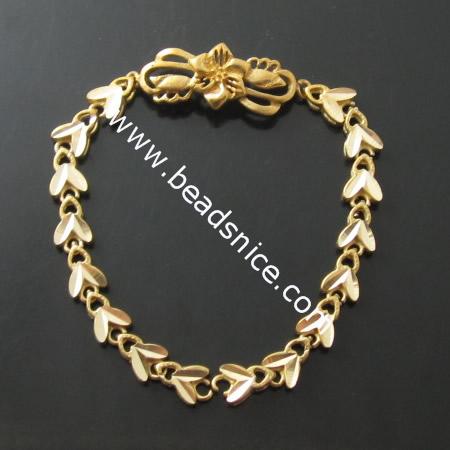 Brass bracelet,21x11.5x2mm,length:7.4 inch,nickel free,lead safe,