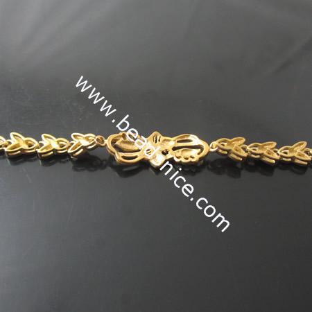Brass bracelet,21x11.5x2mm,length:7.4 inch,nickel free,lead safe,
