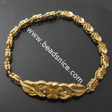 Brass bracelet,34x9.6x3mm,length:6.7 inch,nickel free,lead safe,