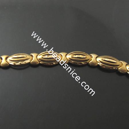 Brass bracelet,16.7x9.7x4.6mm,length:7.2 inch,nickel free,lead safe,