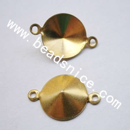 Brass Connectors/Link,base:12mm,nickel free,leads safe,