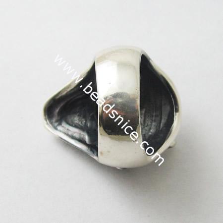 Sterling Silver Finger Ring,28mm,inside diameter:18mm,