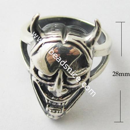 Sterling Silver Finger Ring,28mm,inside diameter:20mm,