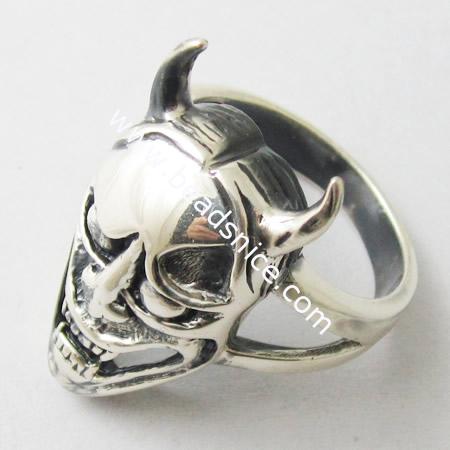 Sterling Silver Finger Ring,28mm,inside diameter:20mm,