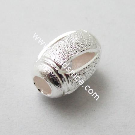 925 Sterling Silver Stardust Beads,7mm,hole:2mm,