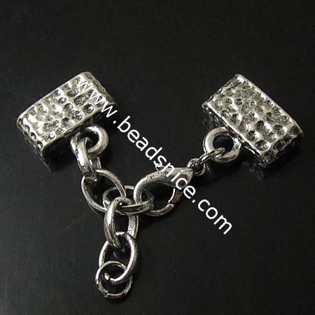 Zinc Alloy Clasp,17X15mm,lobster clasp:14X8mmLead-Safe ,Nickel-Free,fit11.8x2.8mm leather