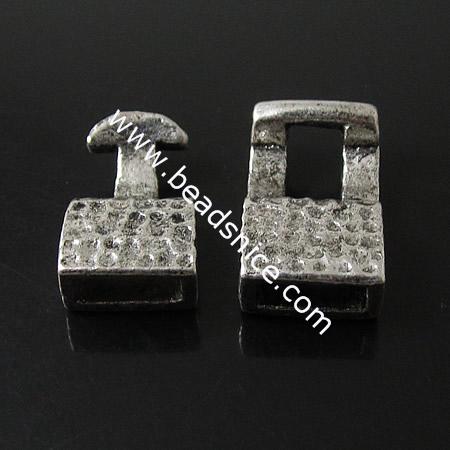 Zinc Alloy Clasp,23X12mm,12X21mm,Lead-Safe ,Nickel-Free,