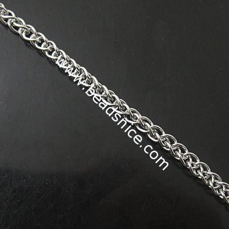 Stainless Steel Chain,0.8X4mm,