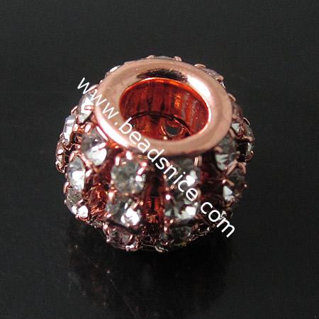 Rhinestone Beads,10X12mm,hole:5mm
