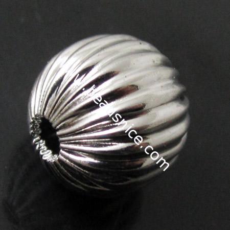 Stainless Steel Beads,6mm,hole:1mm,